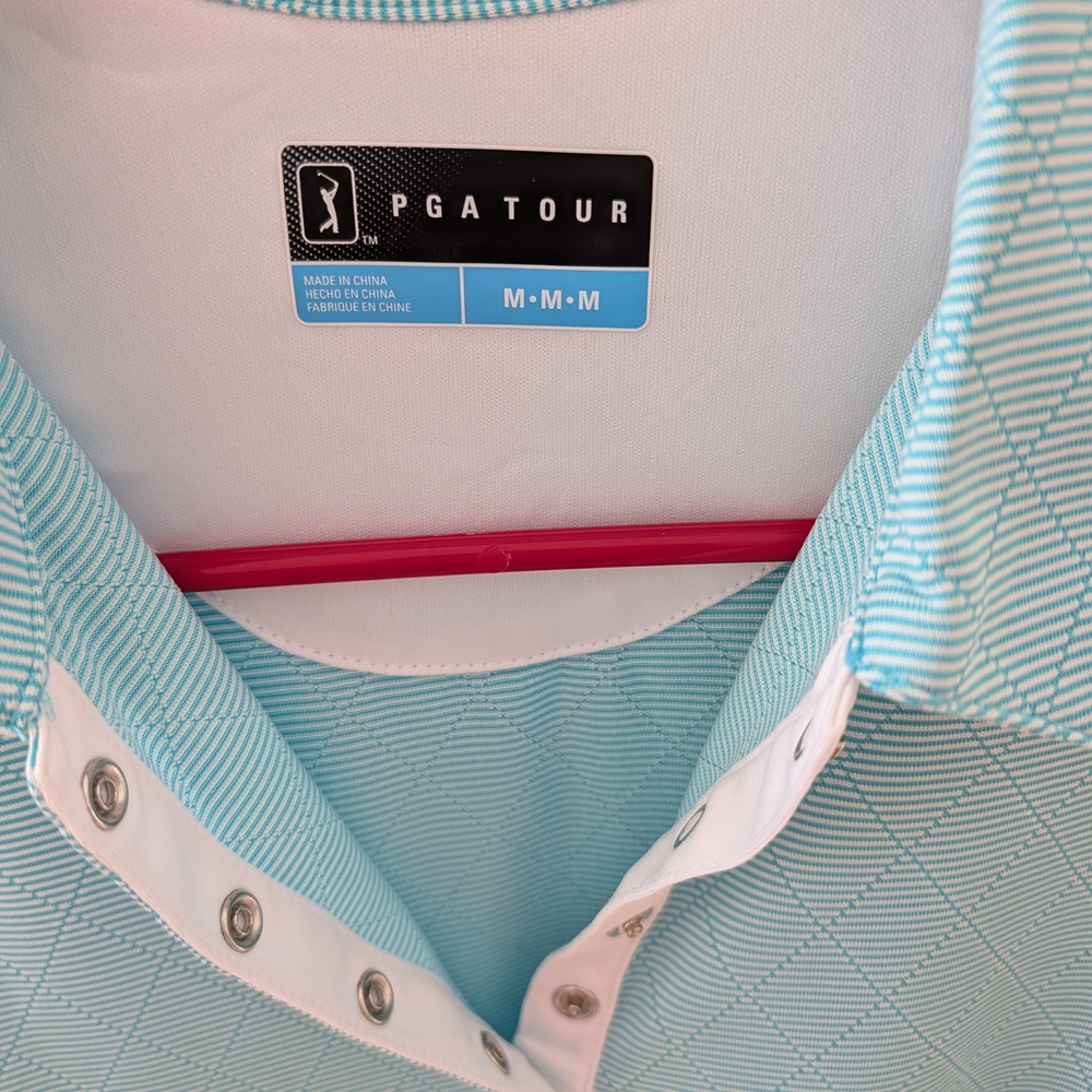 PGA Tour Men's Blue Polo Shirt
